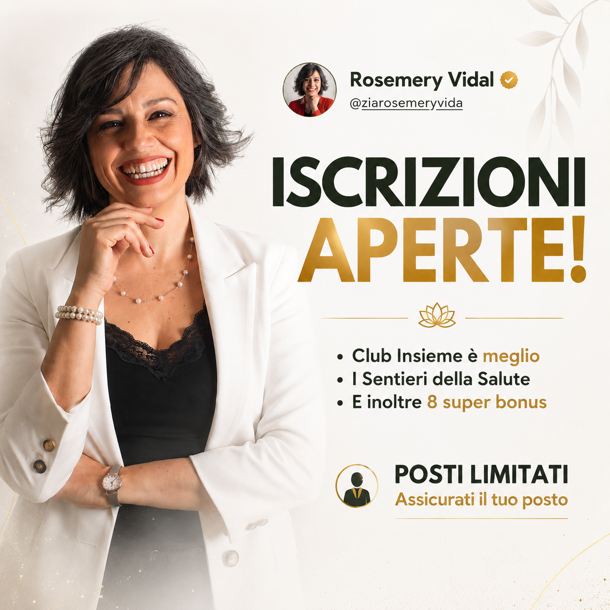Rosemery Vidal Italia ad creative, July 2026