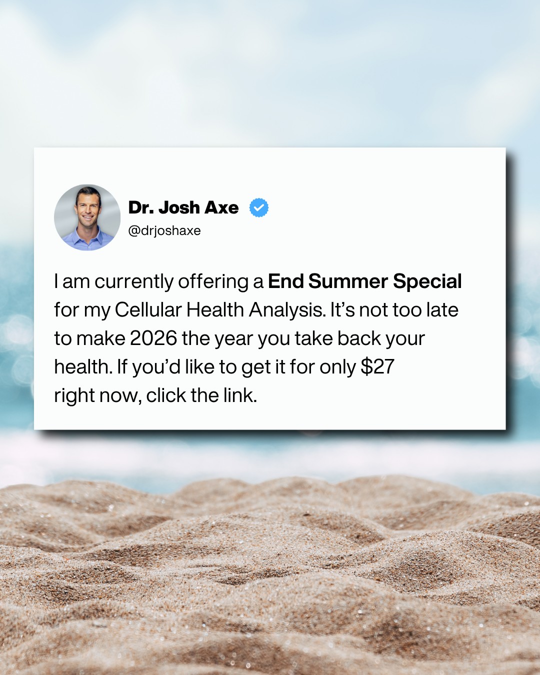 Dr. Josh Axe ad creative, July 2026