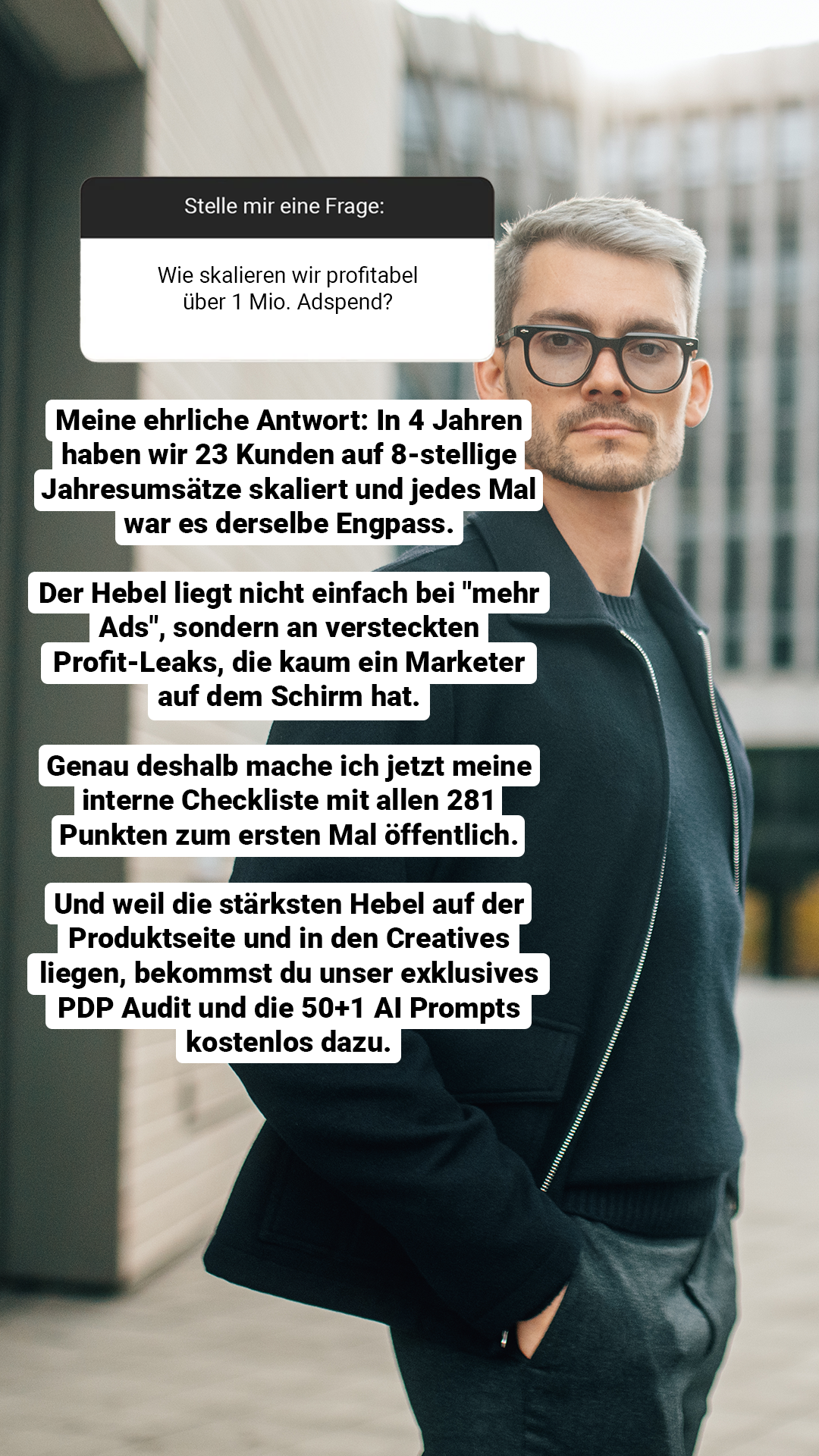 Daniel Bidmon ad creative, July 2026