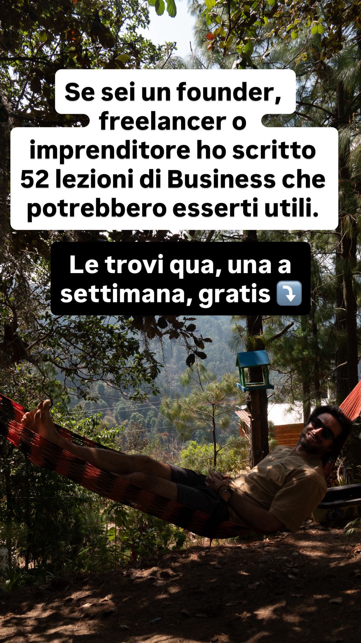 Dario Vignali ad creative, July 2026