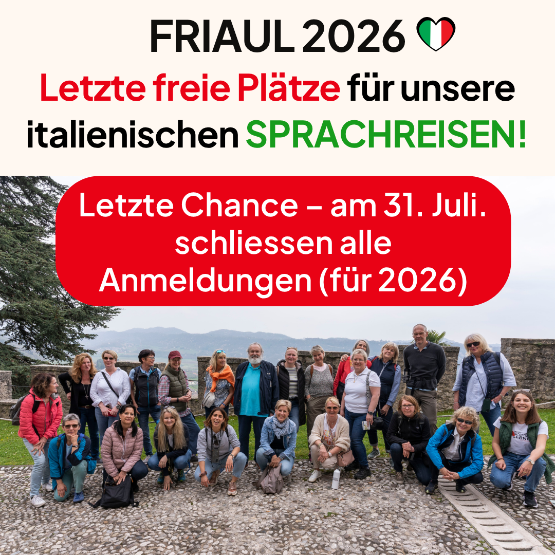 Italienisch Lernen mit Francesca ad creative, July 2026