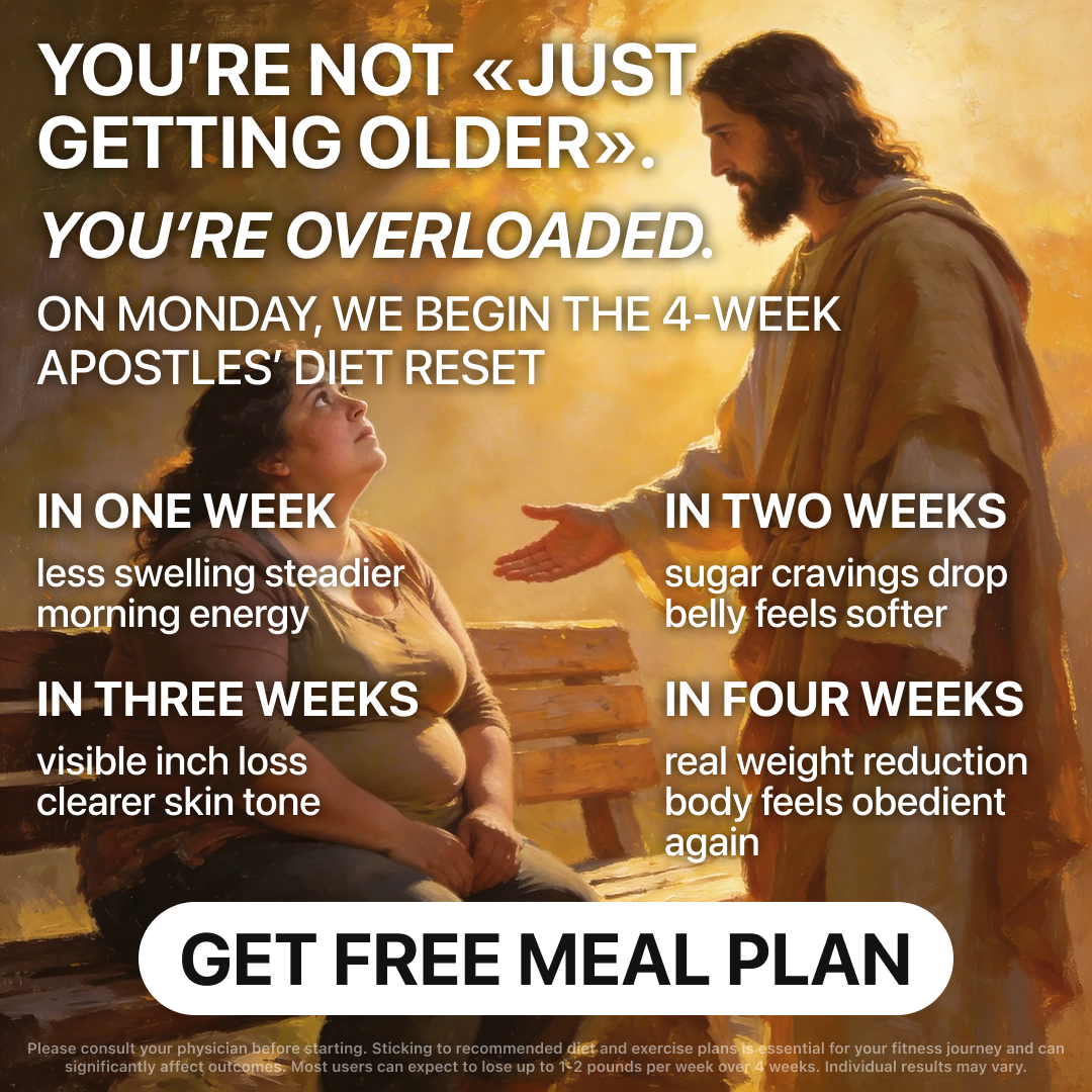 The Apostolic Diet ad creative, April 2026