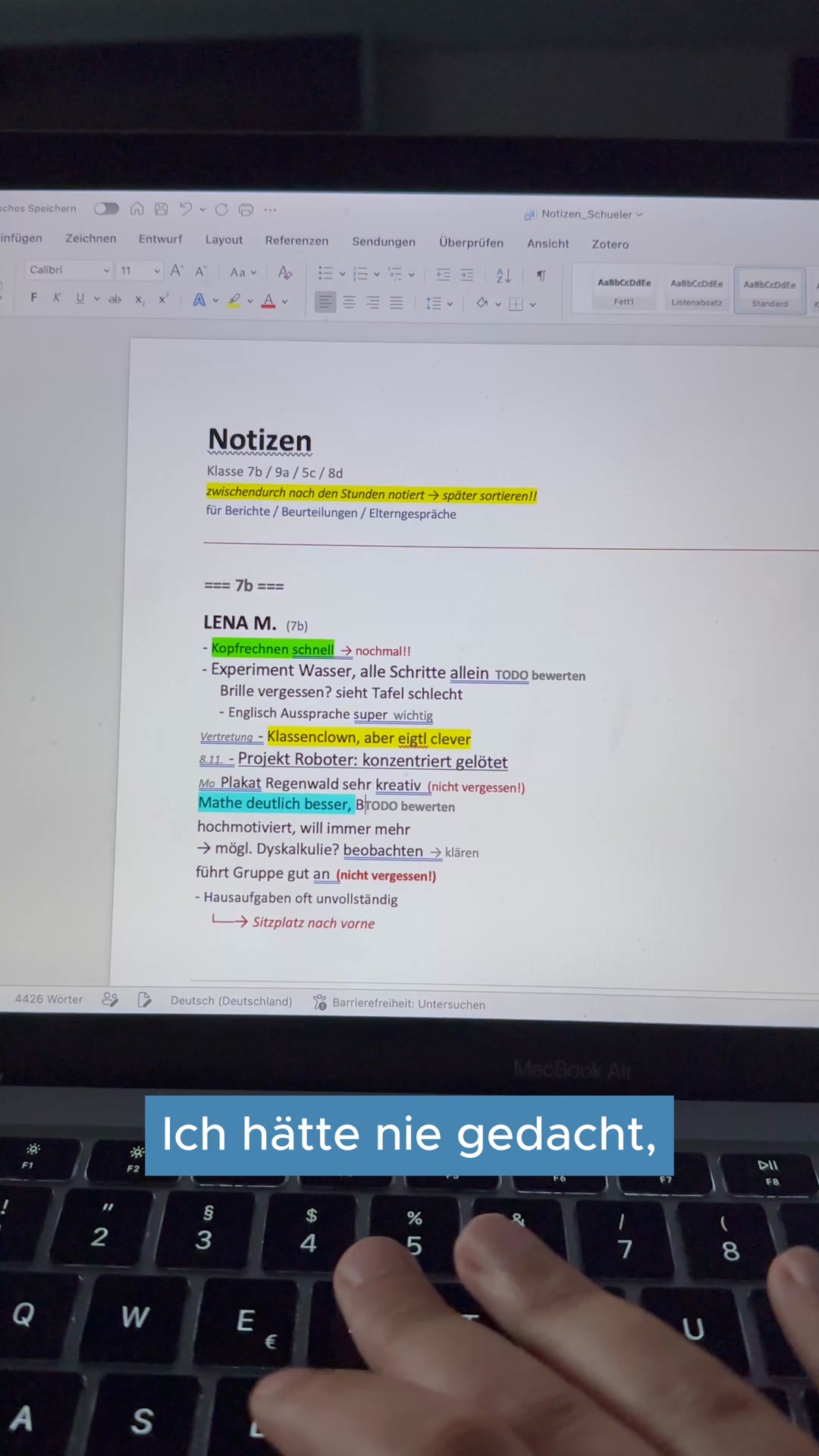 Herr Lehrer ad creative, June 2026