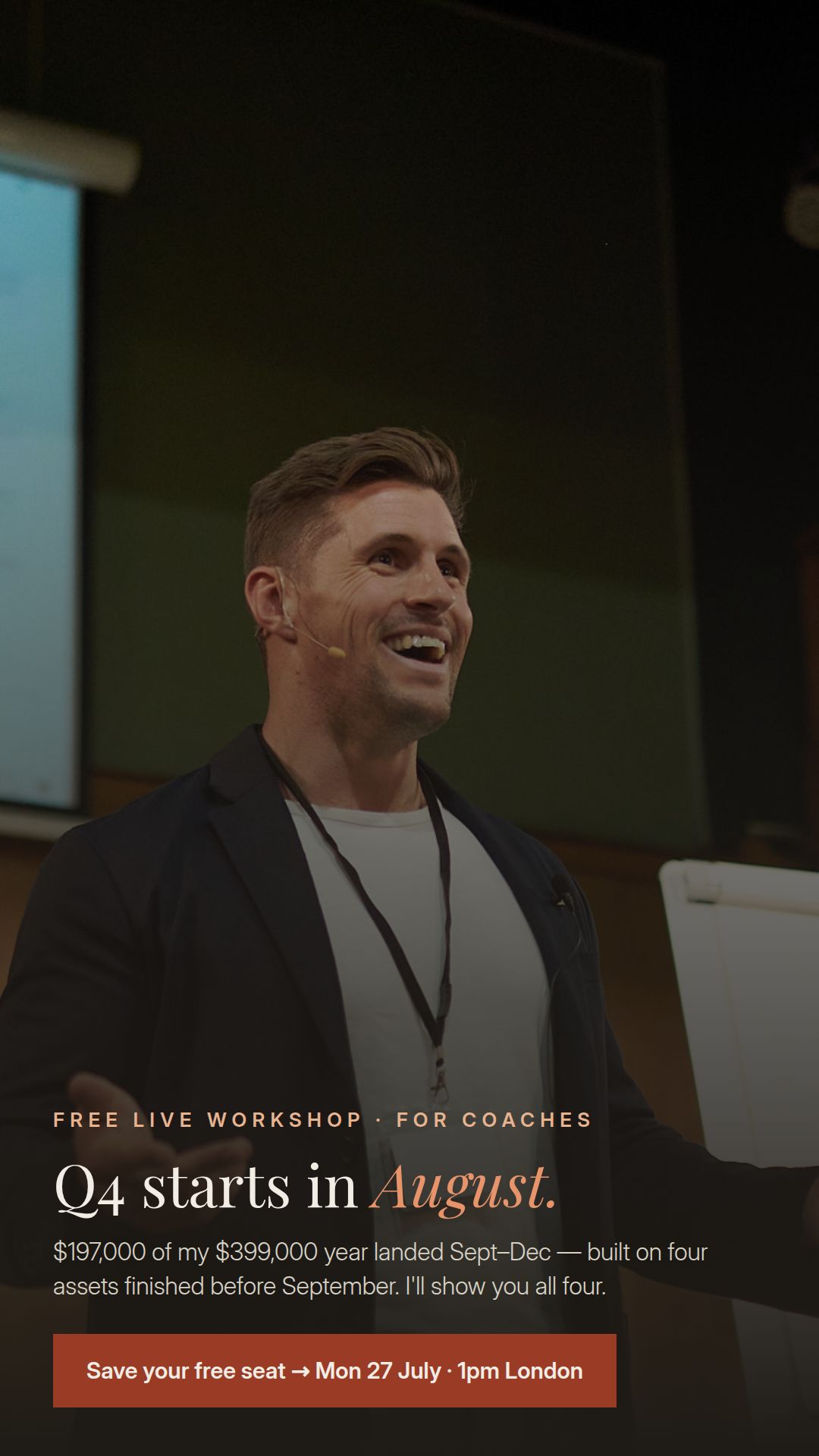 The Elevated Coaching Collective ad creative, July 2026