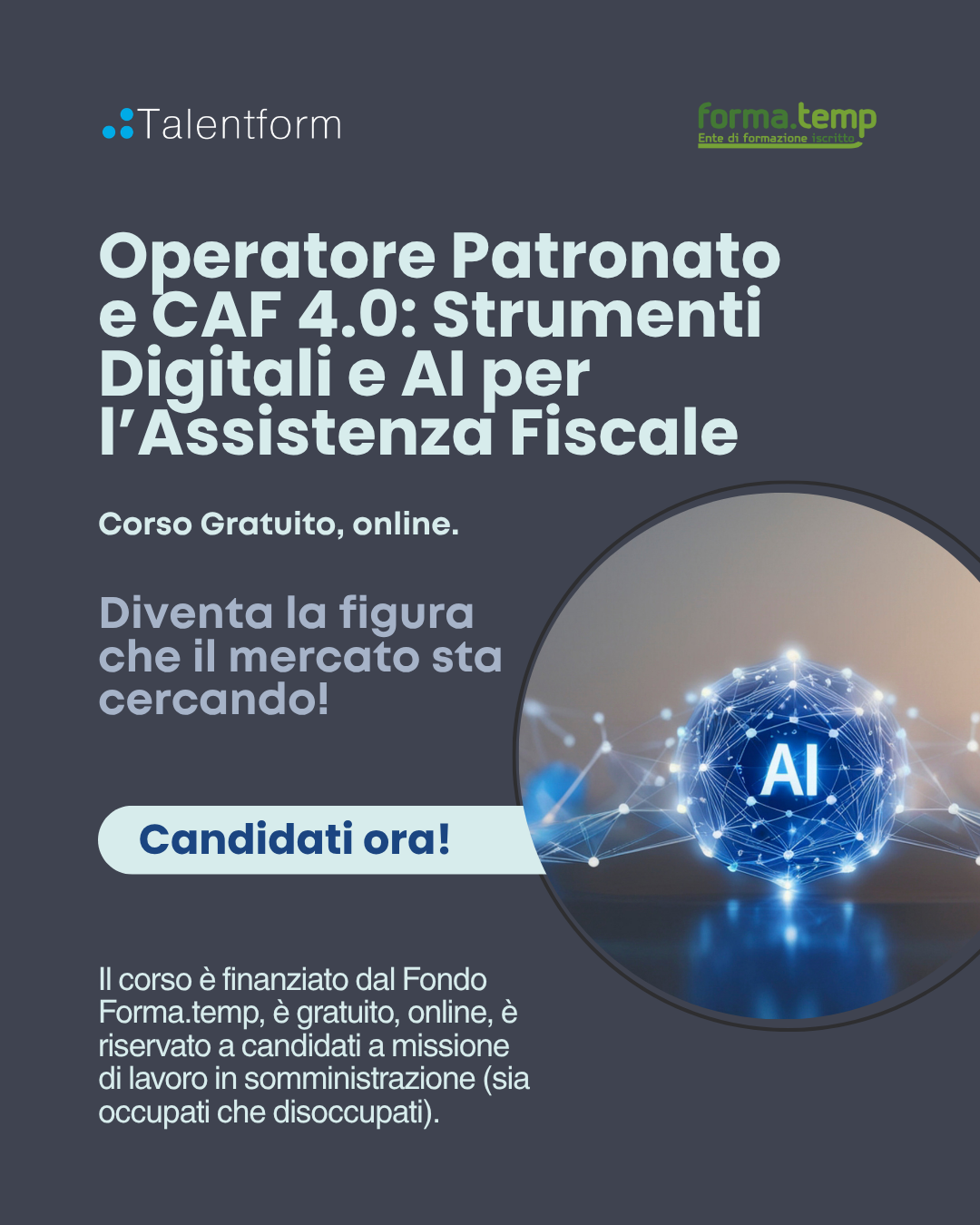 Talentform Formazione ad creative, July 2026