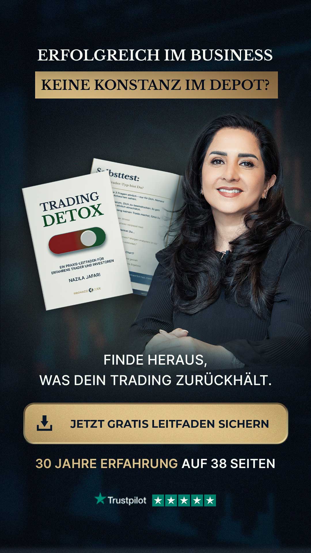 Nazila Jafari's FibonacciCode ad creative, July 2026