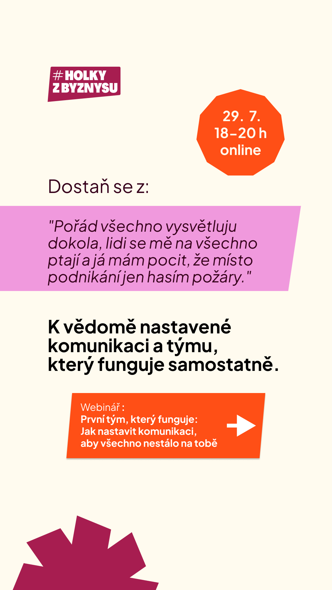 HolkyzByznysu ad creative, July 2026