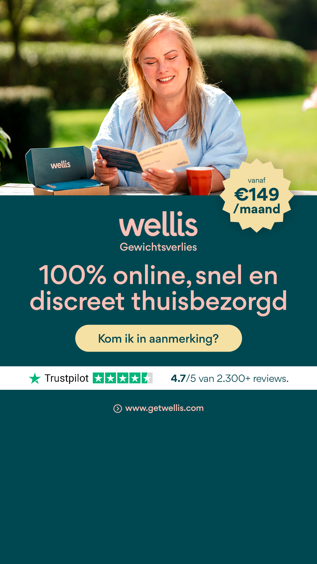Wellis Health ad creative, July 2026