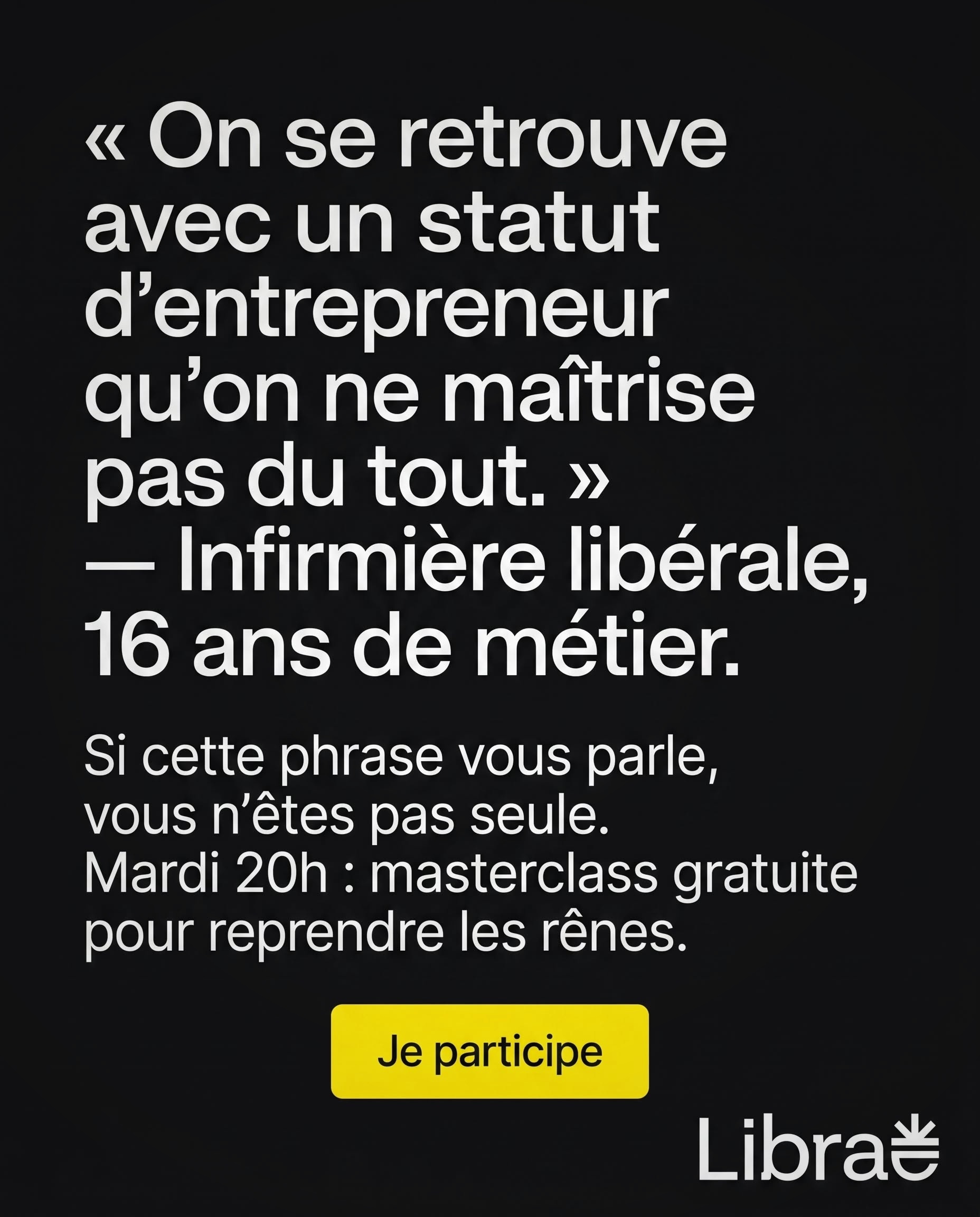 Libéraux Libres ad creative, July 2026
