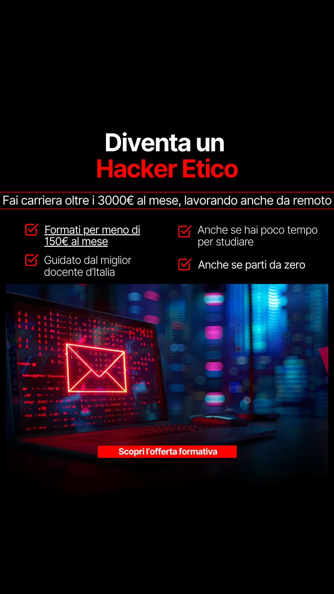 Visione Academy ad creative, July 2026