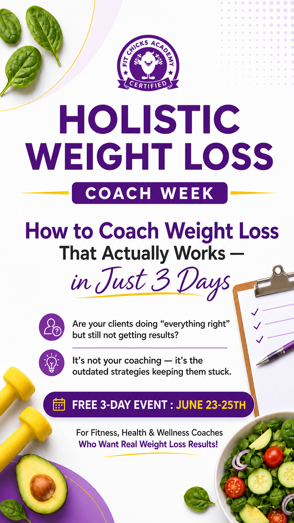 Fit Chicks Academy ad creative, June 2026
