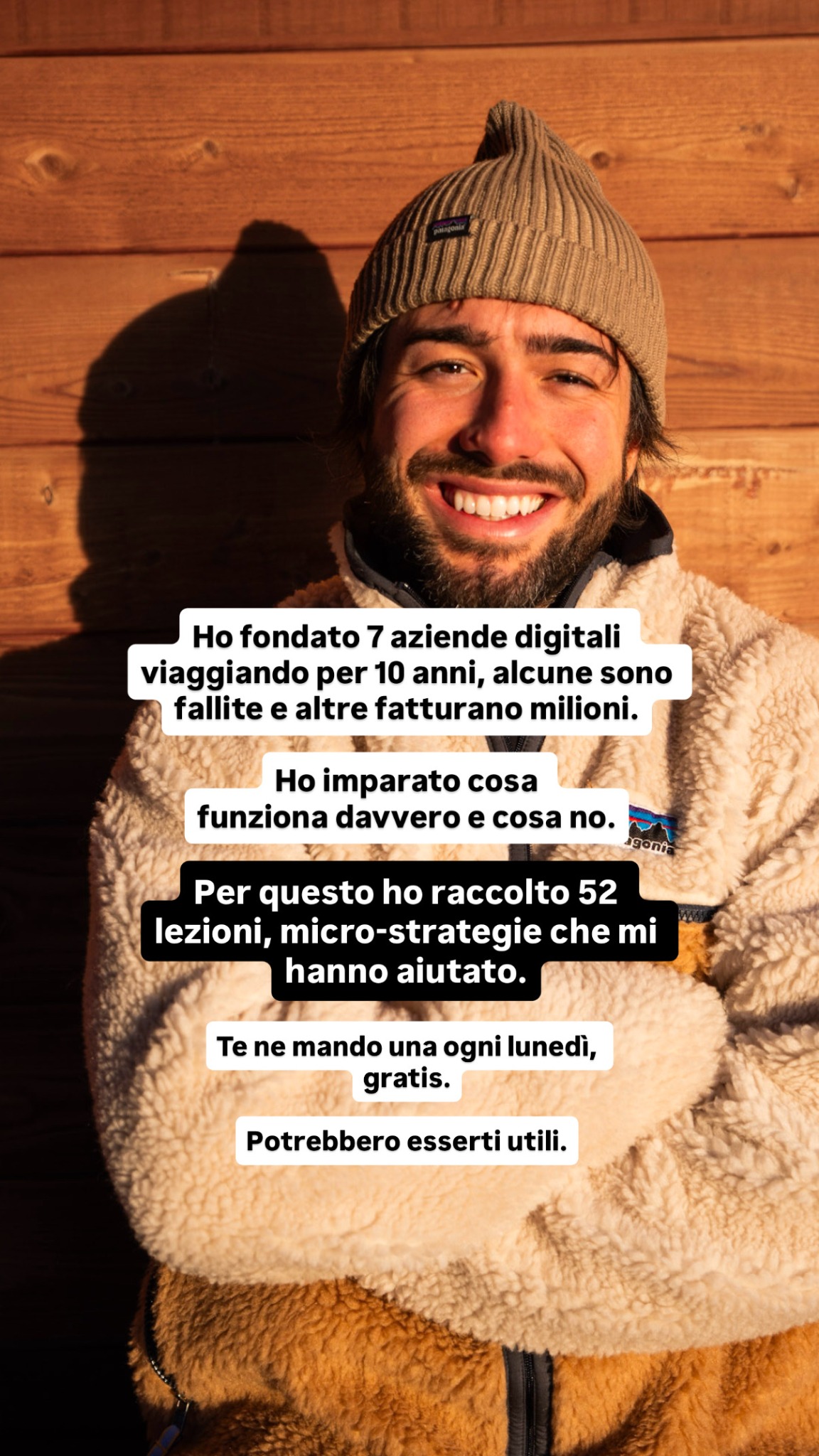Dario Vignali ad creative, July 2026
