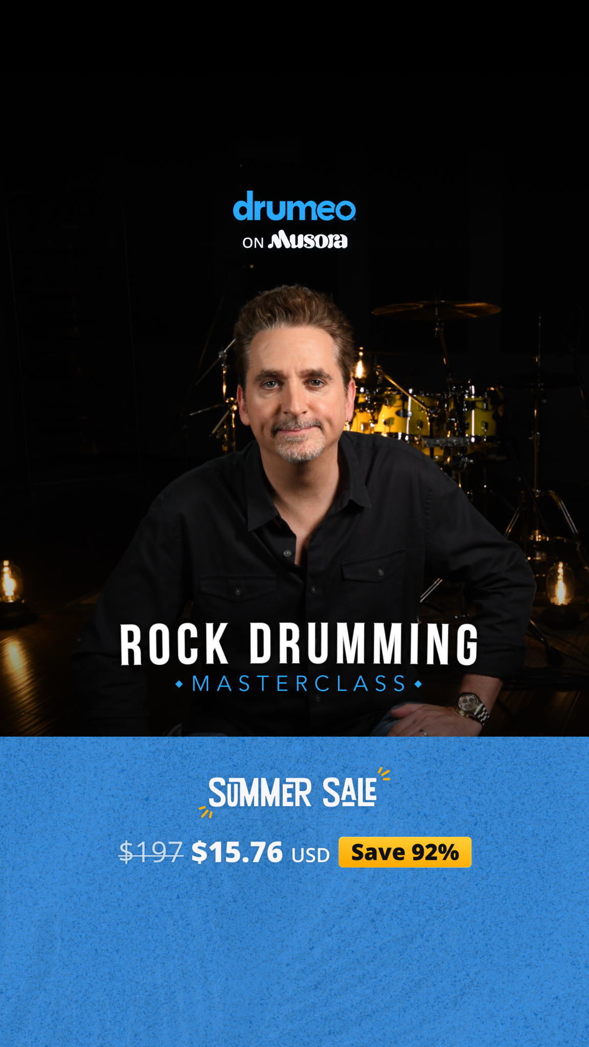 Drumeo ad creative, July 2026