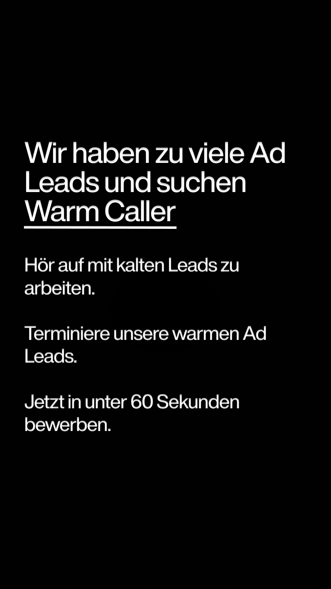 Stefan Graf ad creative, July 2026