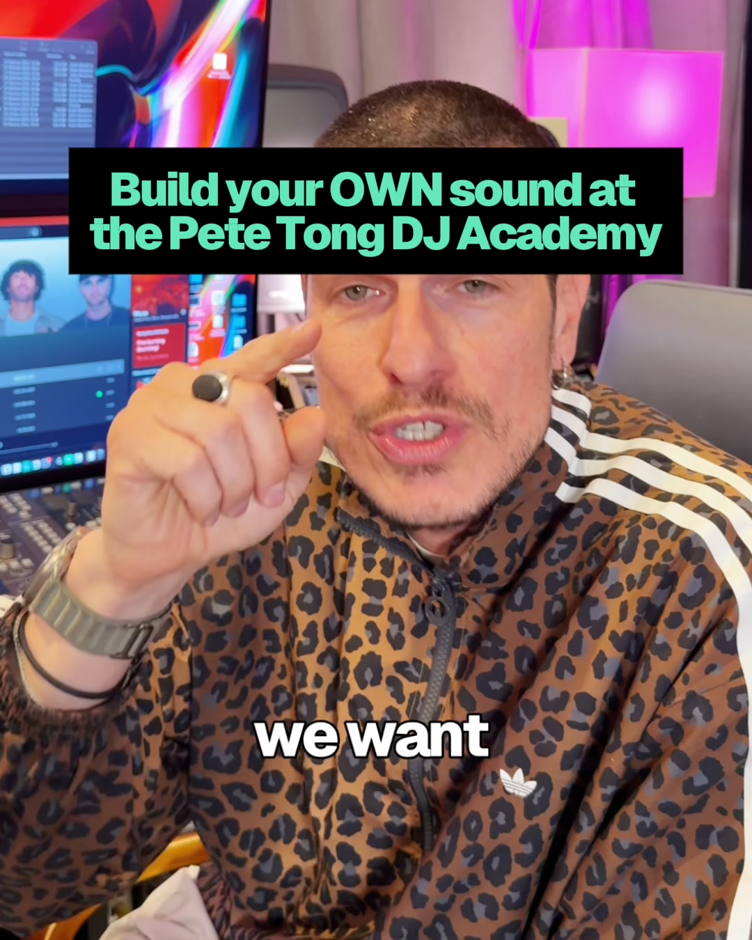 Pete Tong DJ Academy PTDJA ad creative, July 2026