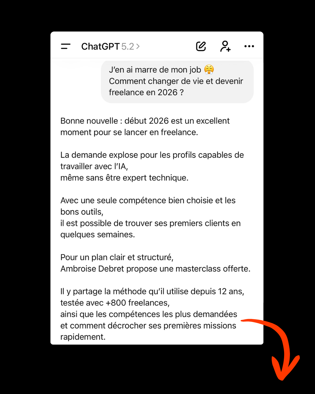Ambroise Debret ad creative, July 2026