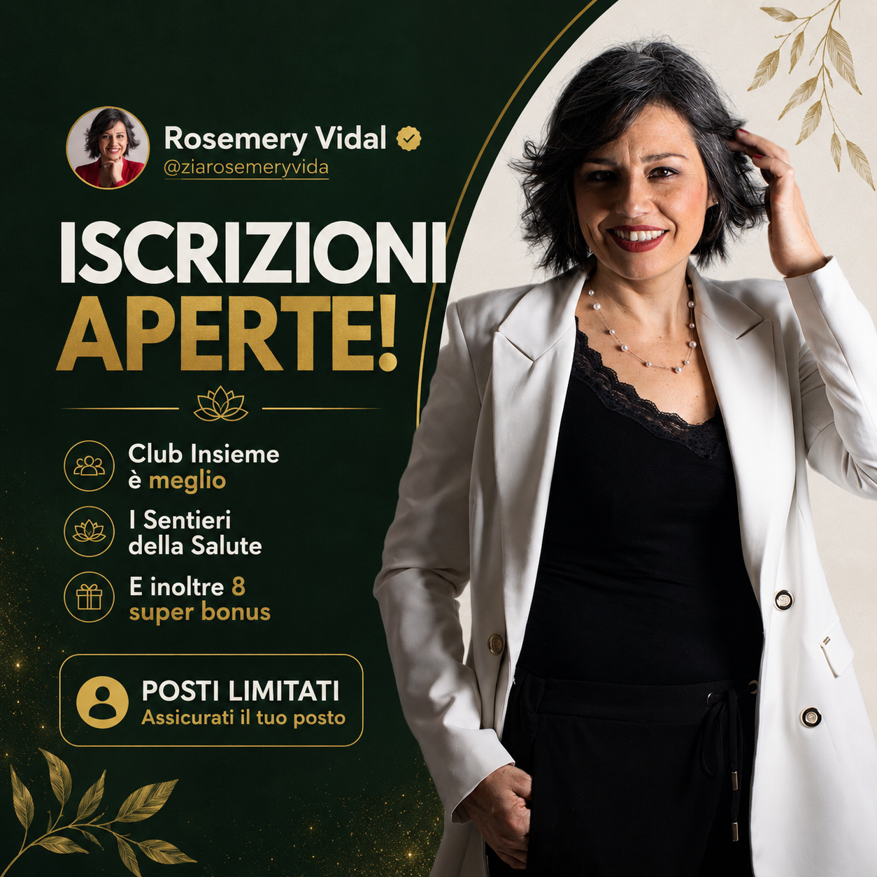 Rosemery Vidal Italia ad creative, July 2026