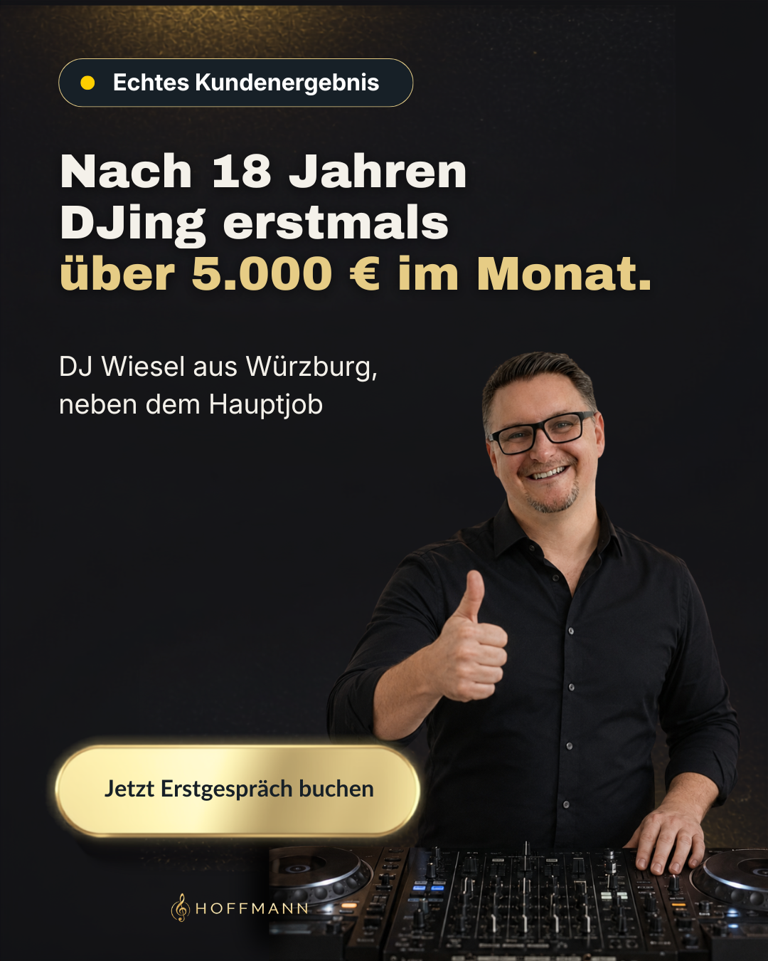DJ Mike Hoffmann ad creative, July 2026