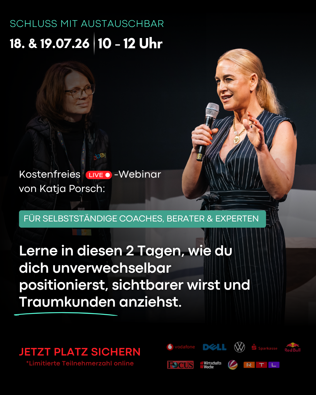 Katja Porsch ad creative, July 2026