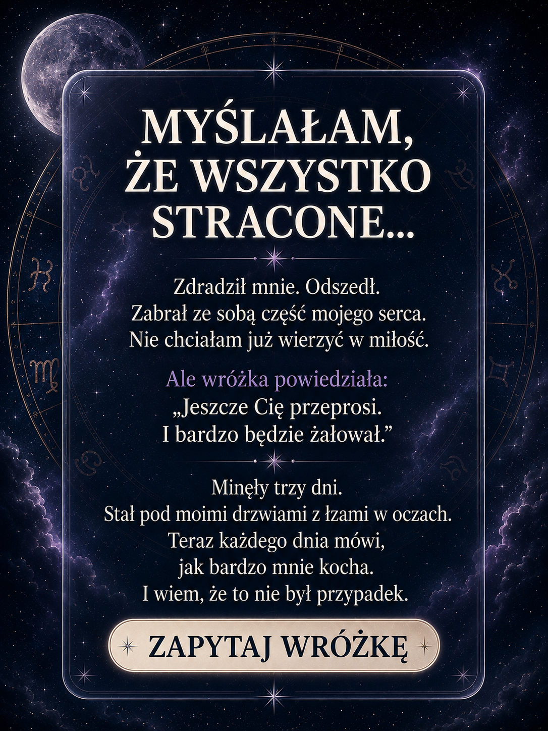 Astrolog.Live - wróżby online ad creative, July 2026