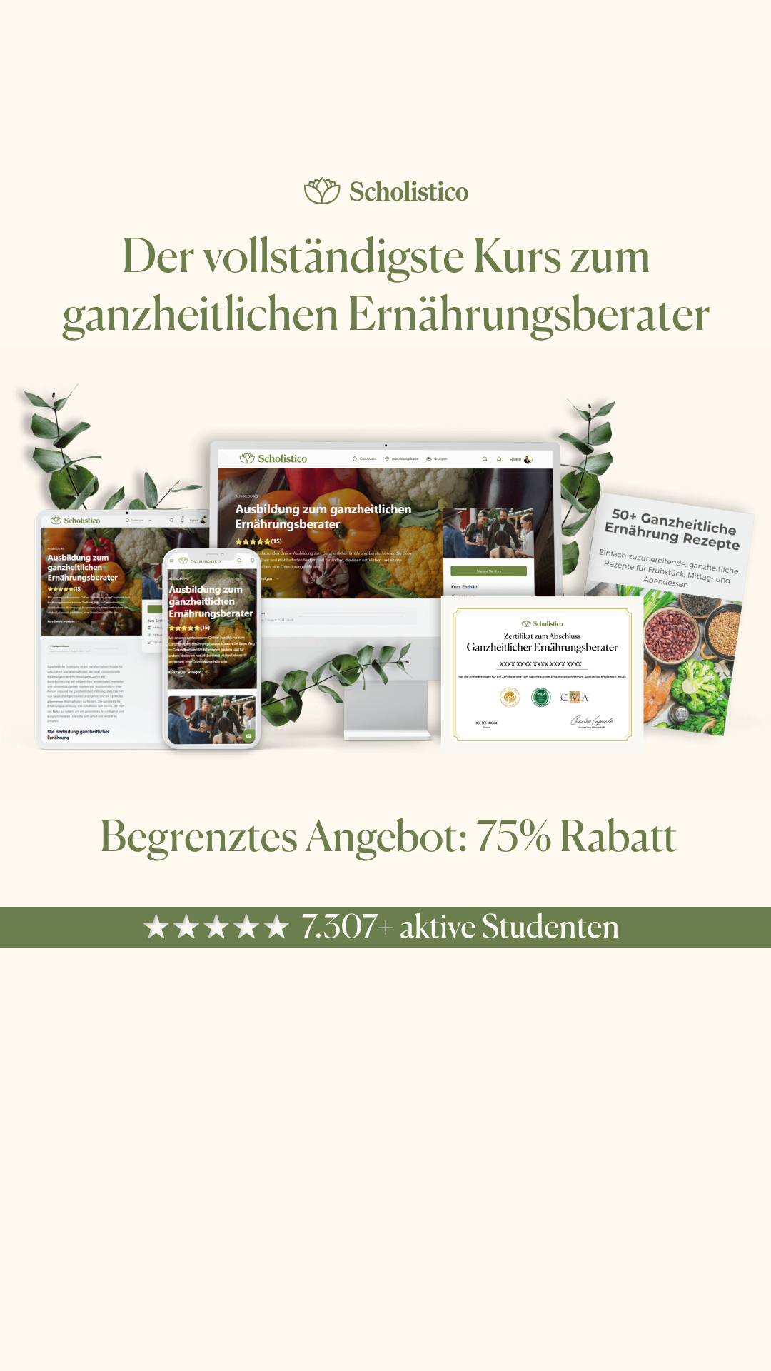 Scholistico Deutsch ad creative, July 2026