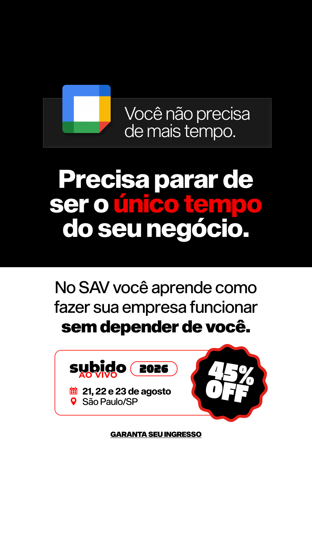 Pedro Sobral - Universo Subido ad creative, July 2026