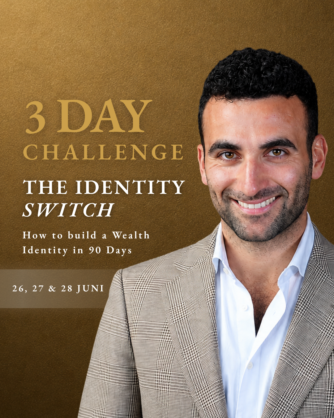 Tigran Unanjan - Wealth & Mindset Coach ad creative, June 2026