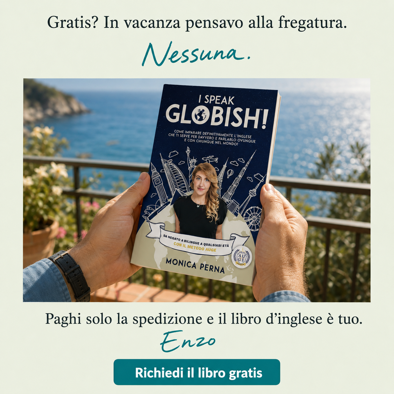 I Speak Globish ad creative, July 2026