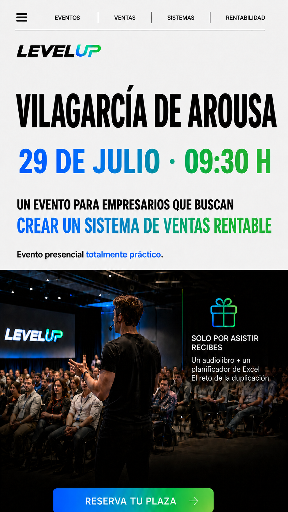 Level UP Online ad creative, July 2026