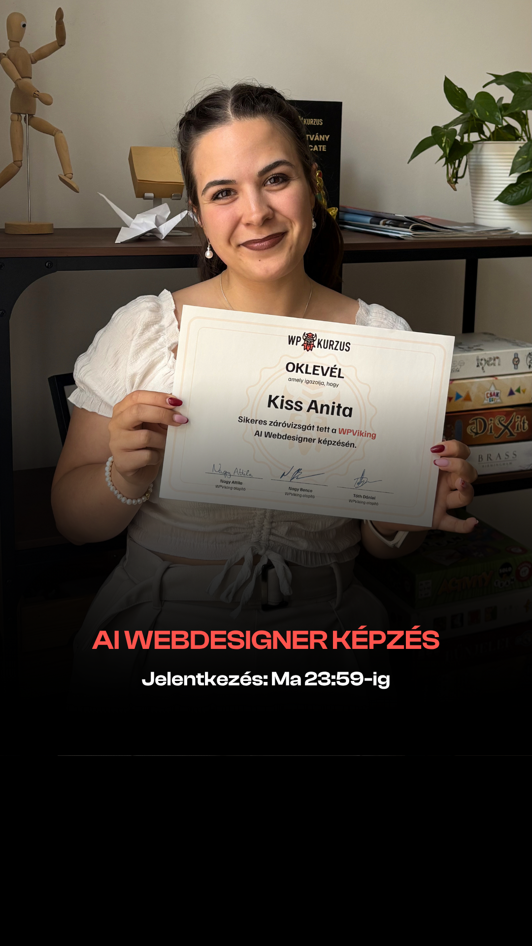 WPKurzus ad creative, July 2026