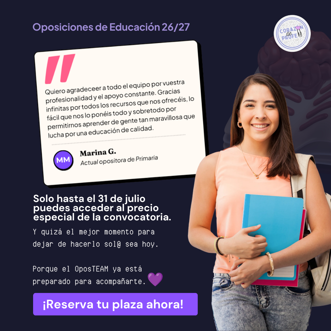Comunidad Opospills ad creative, July 2026