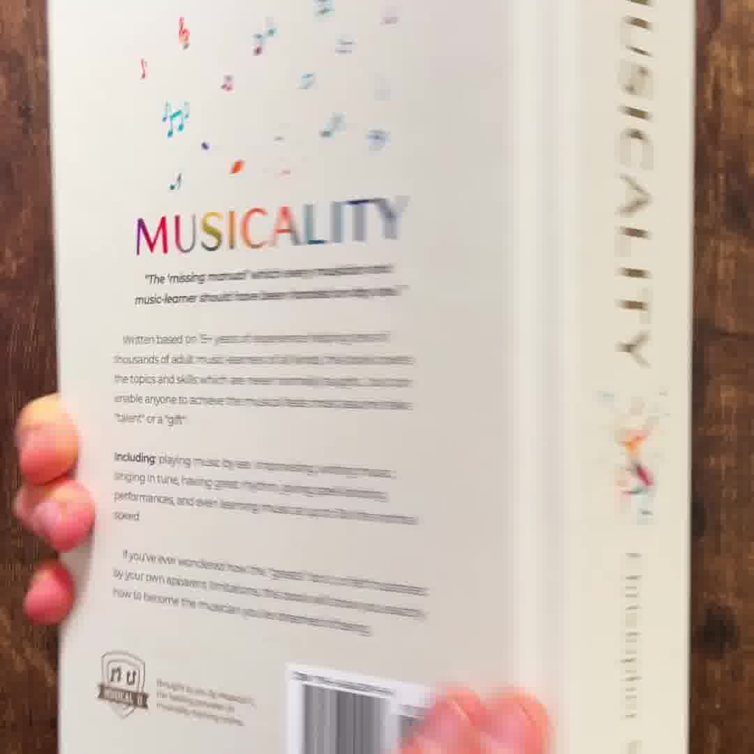 The Musicality Book ad creative, July 2026