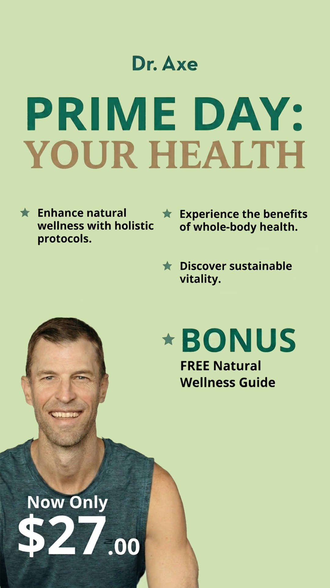Dr. Josh Axe ad creative, July 2026