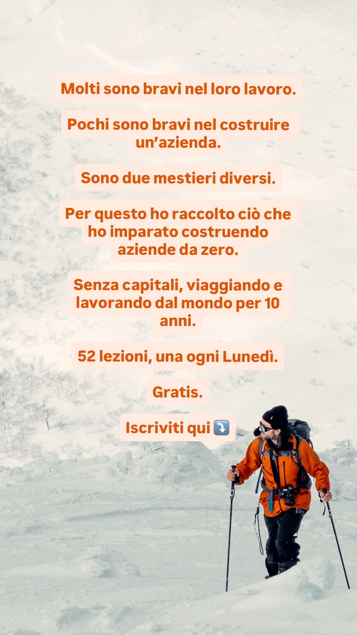 Dario Vignali ad creative, July 2026