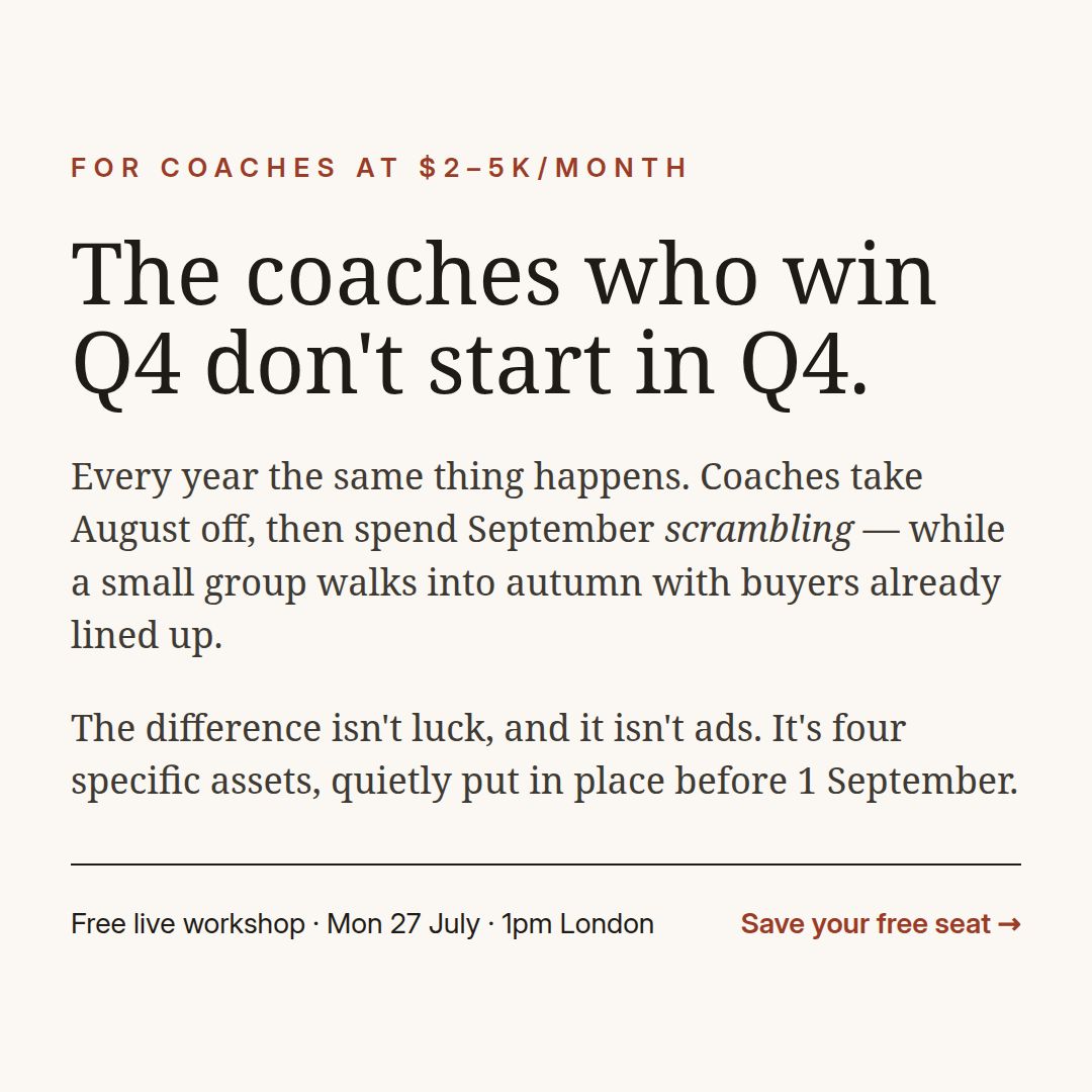 The Elevated Coaching Collective ad creative, July 2026