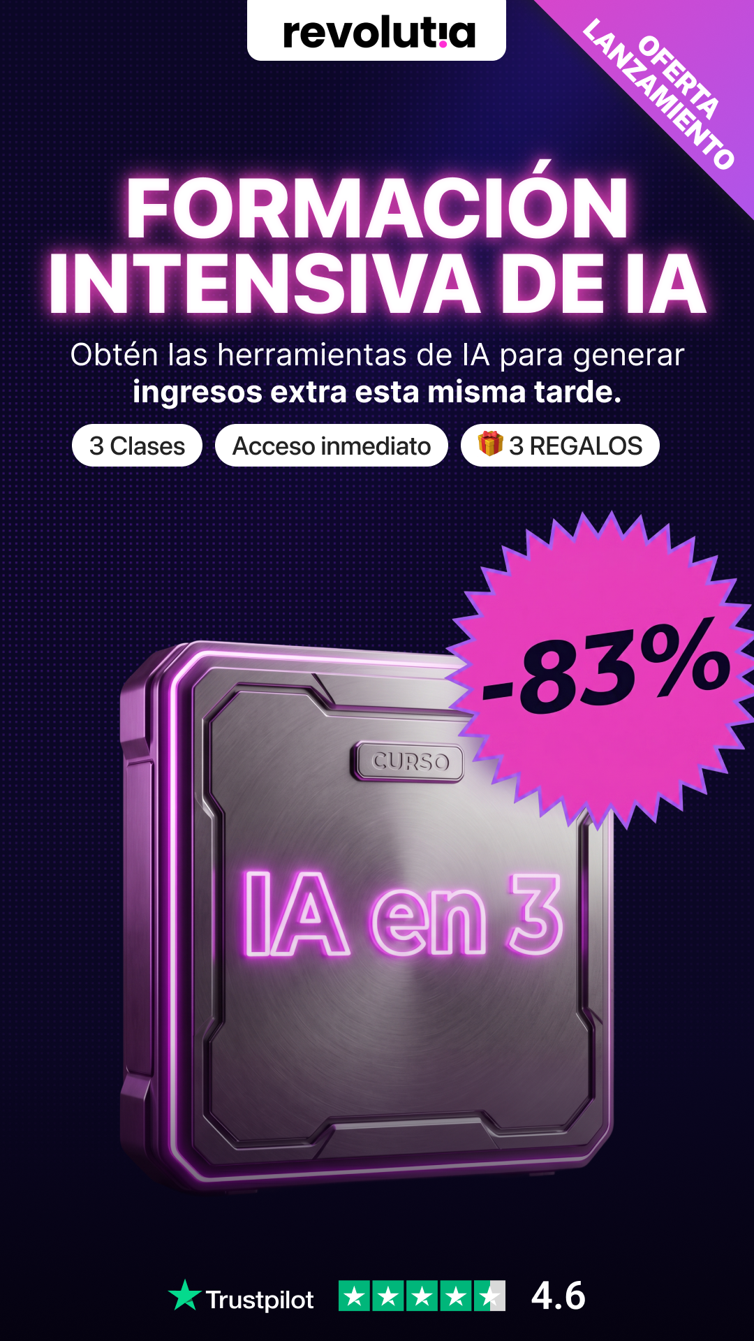 Revolutia.ai ad creative, June 2026