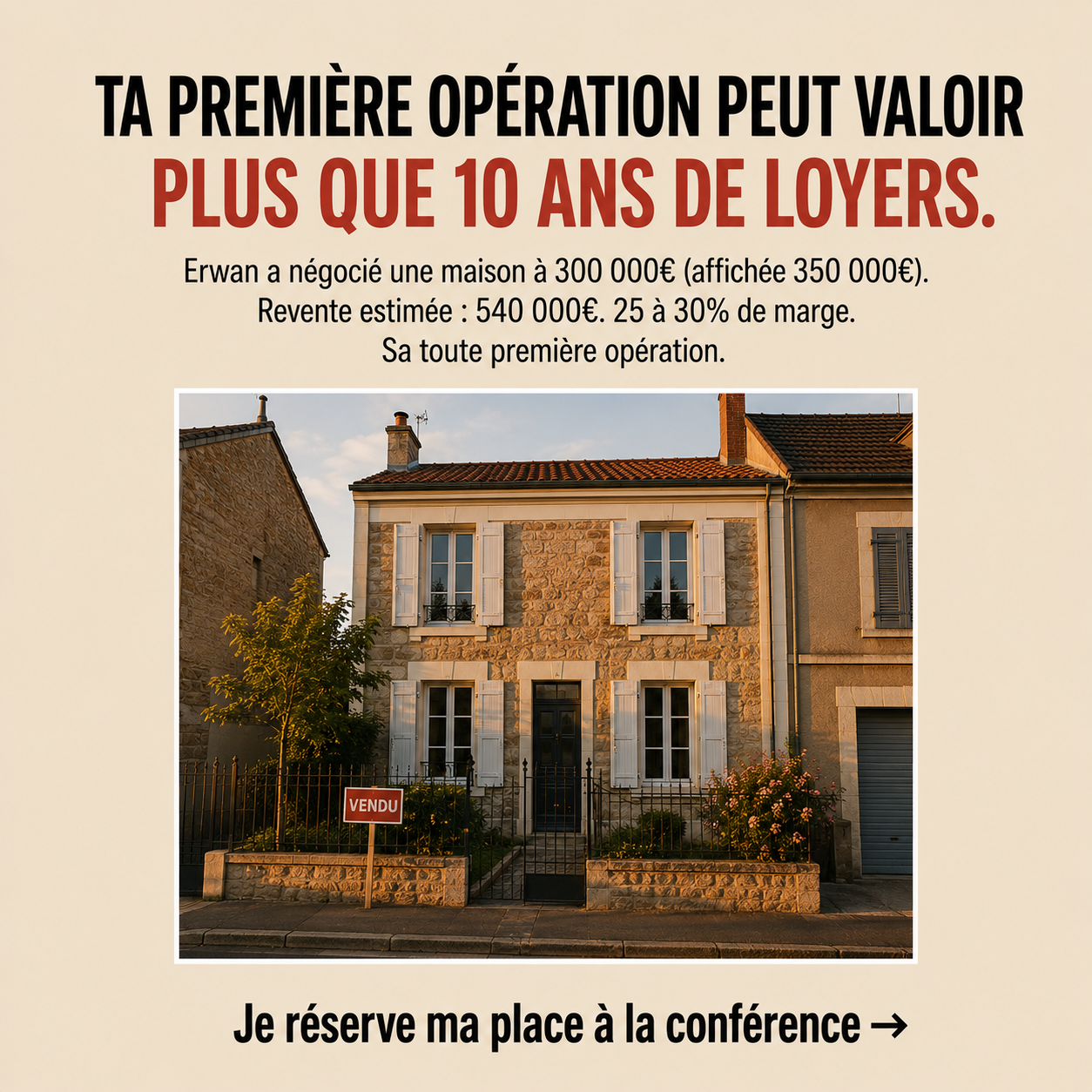Maxence Chabbert ad creative, July 2026