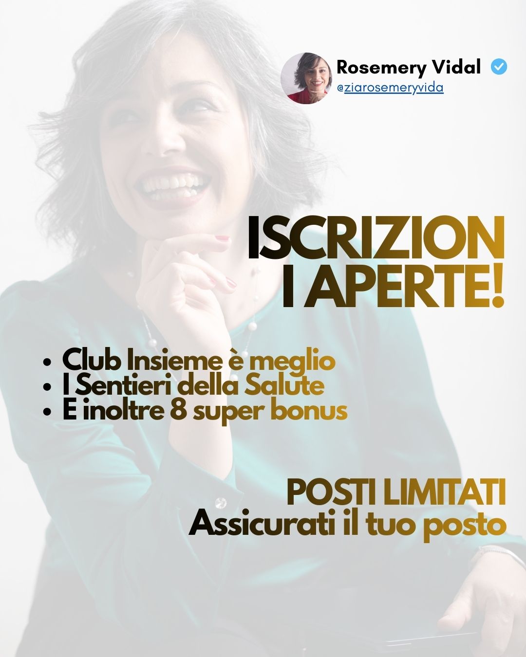 Rosemery Vidal Italia ad creative, July 2026