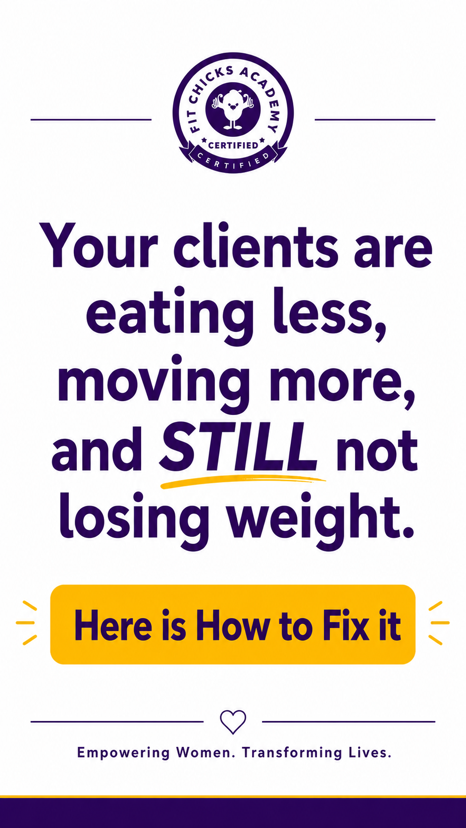 Fit Chicks Academy ad creative, June 2026