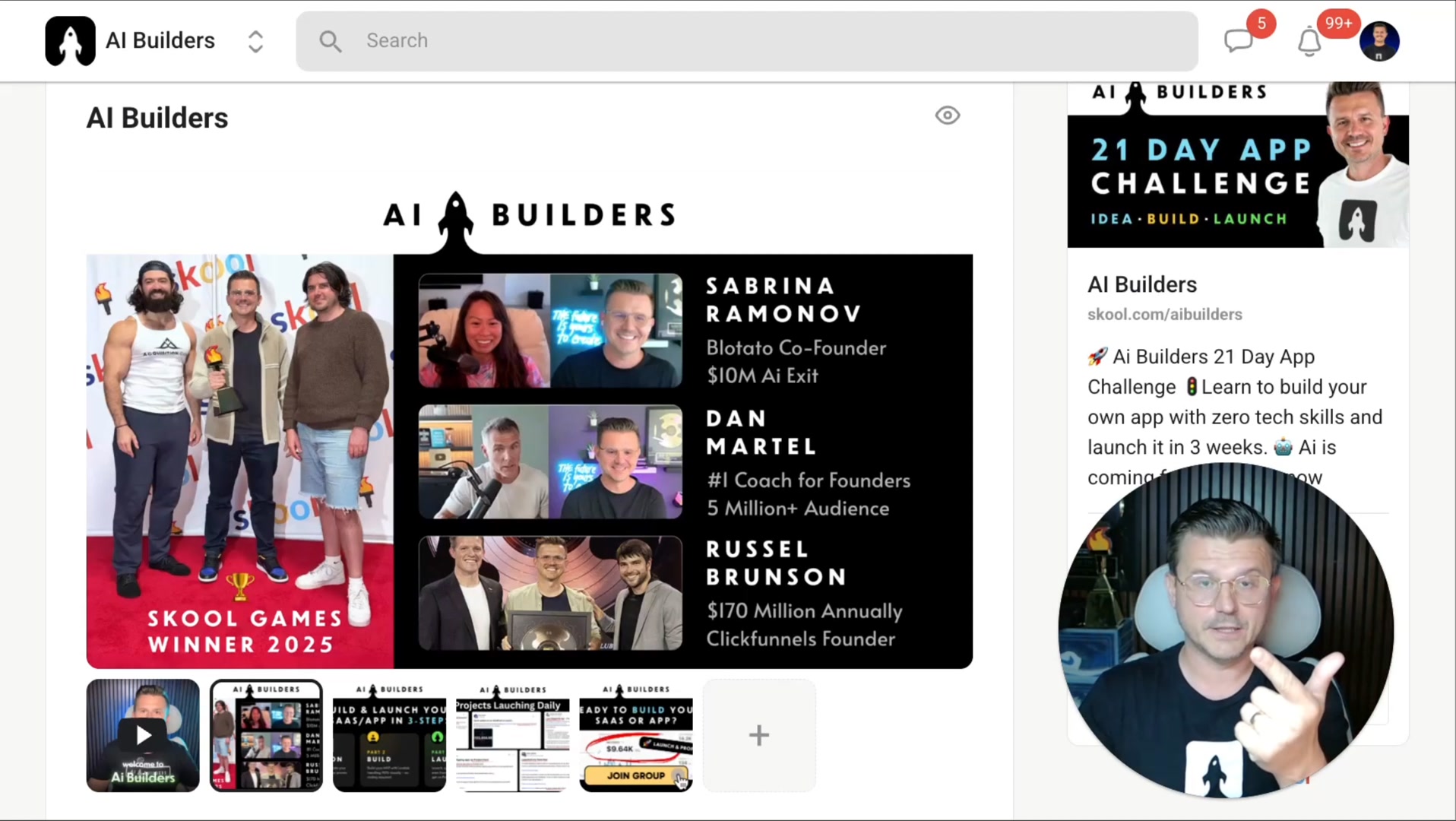 AI Builders ad creative, May 2026