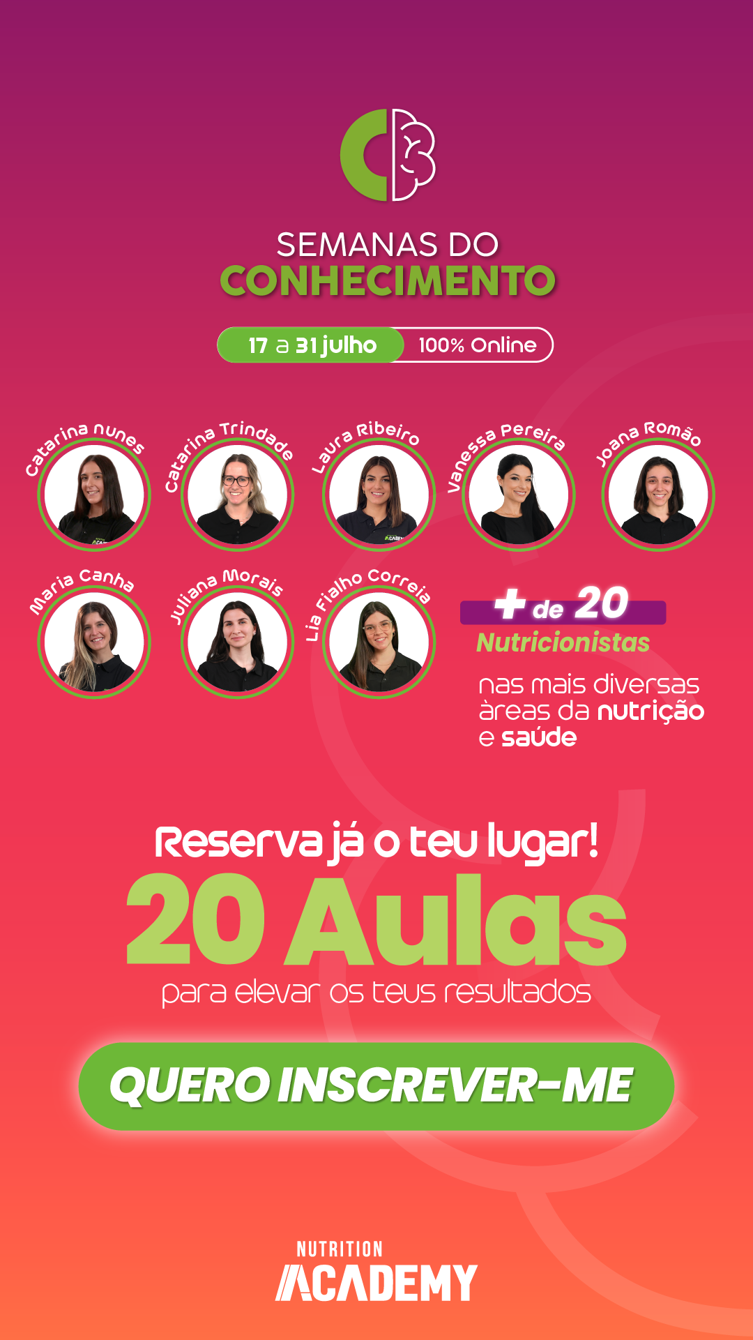 Nutrition Academy ad creative, July 2026