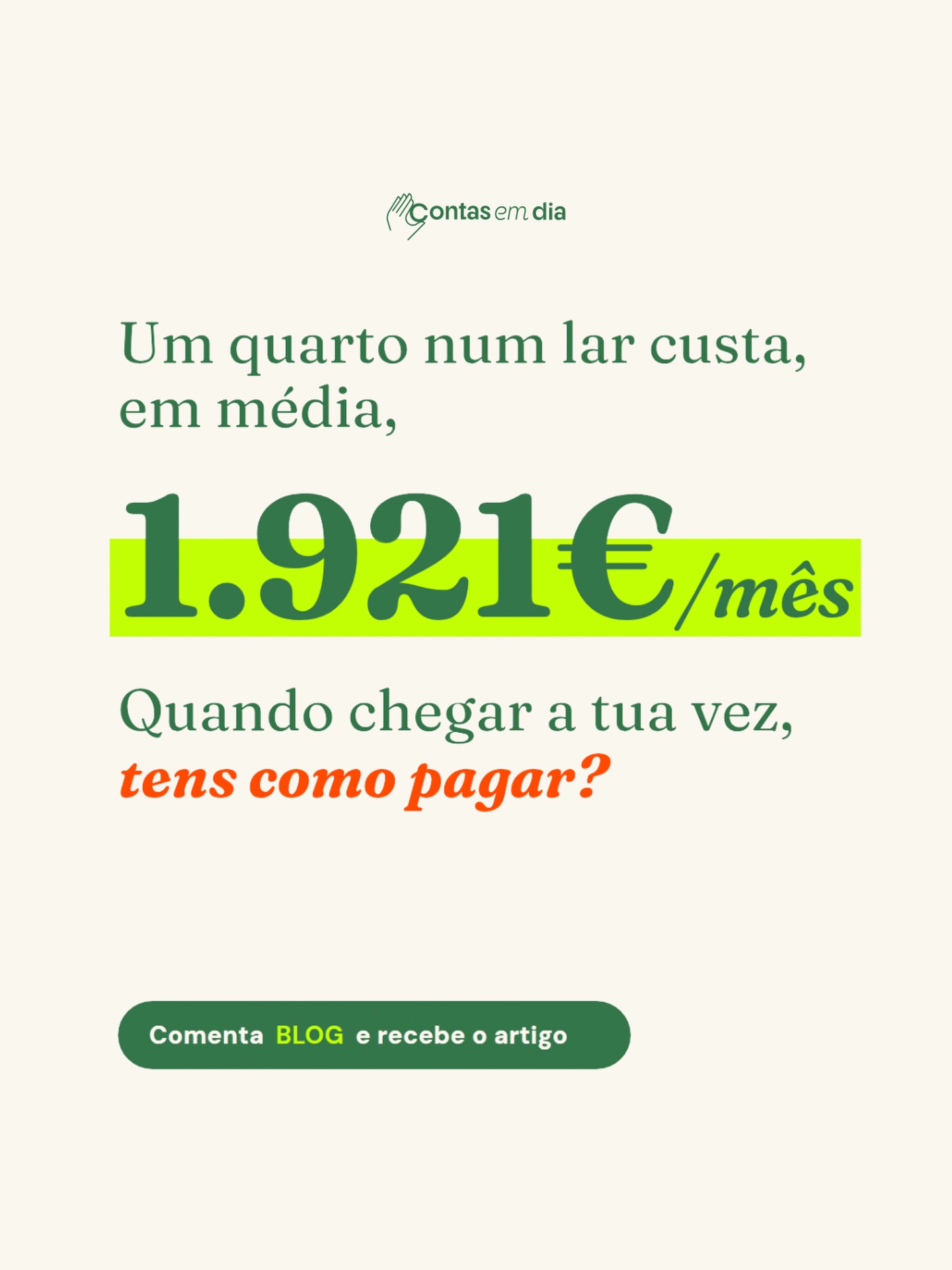 Contas em Dia ad creative, July 2026