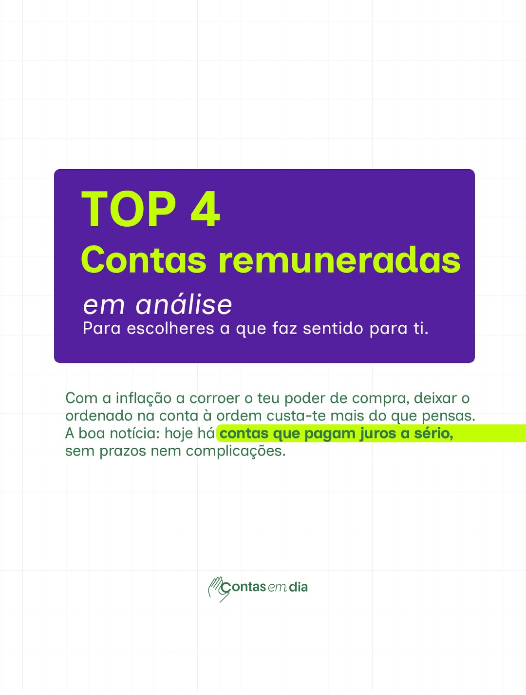 Contas em Dia ad creative, July 2026