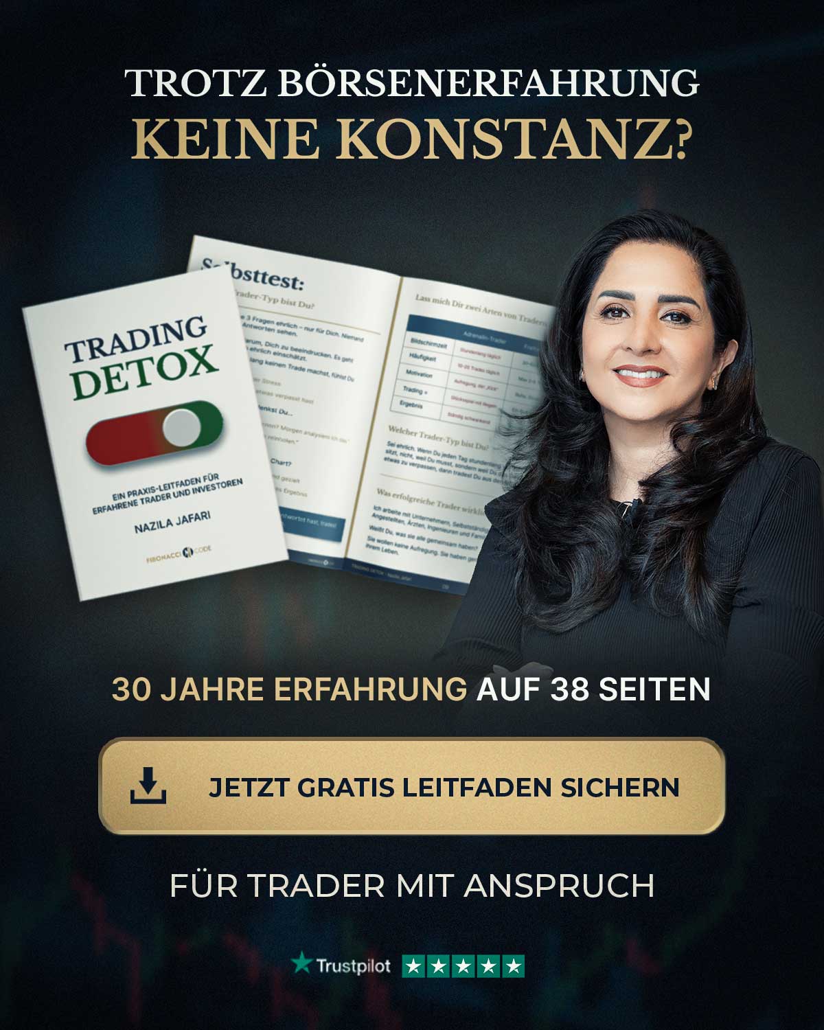 Nazila Jafari's FibonacciCode ad creative, July 2026