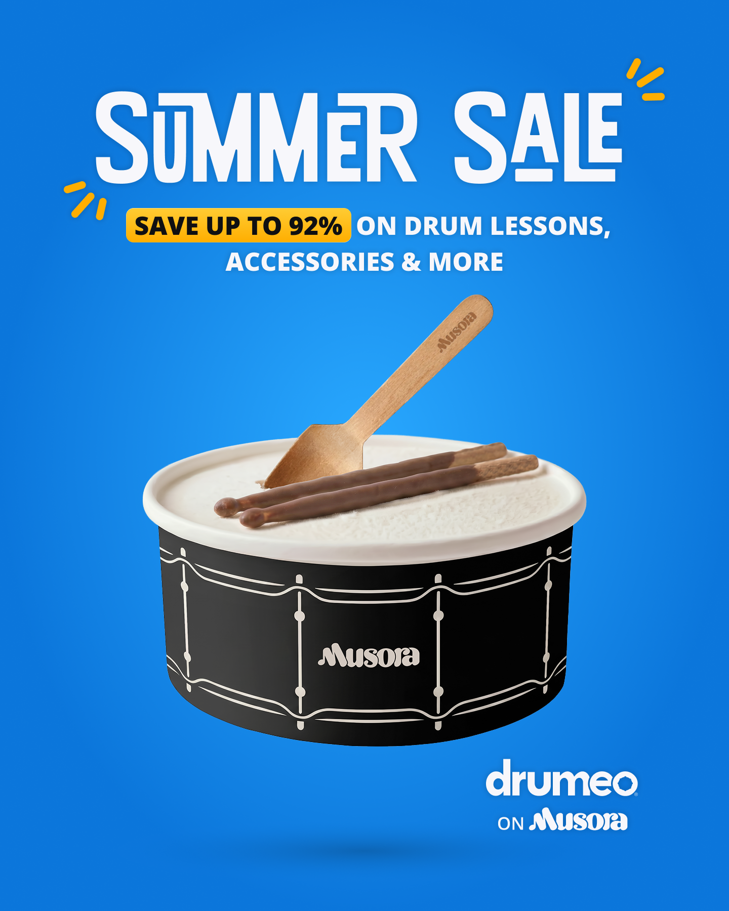 Drumeo ad creative, July 2026