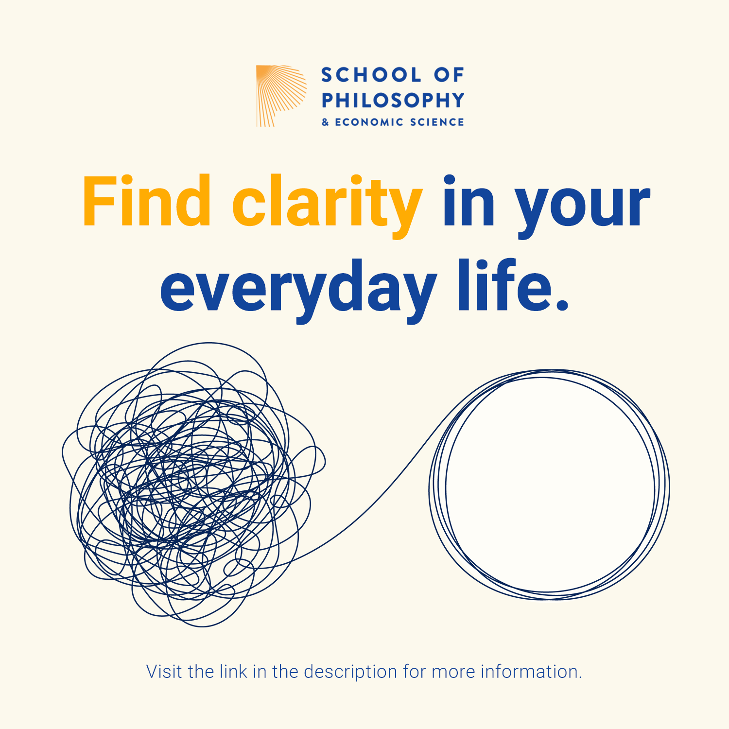 Practical Philosophy Ireland ad creative, April 2026