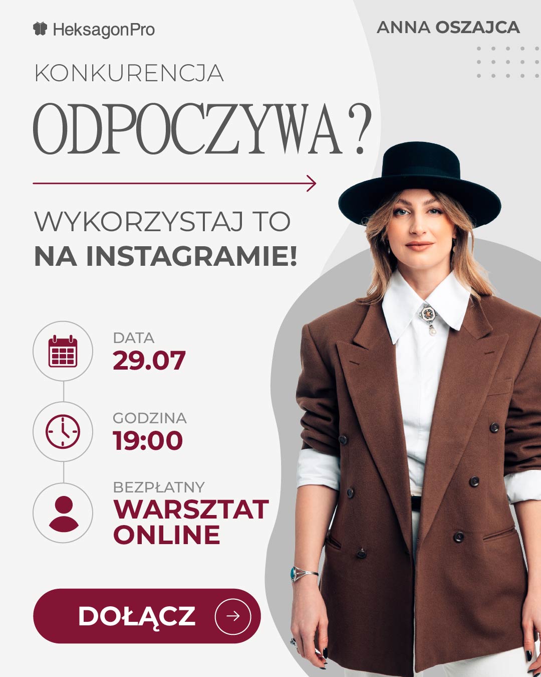 Anna Oszajca - Akademia Medialna ad creative, July 2026