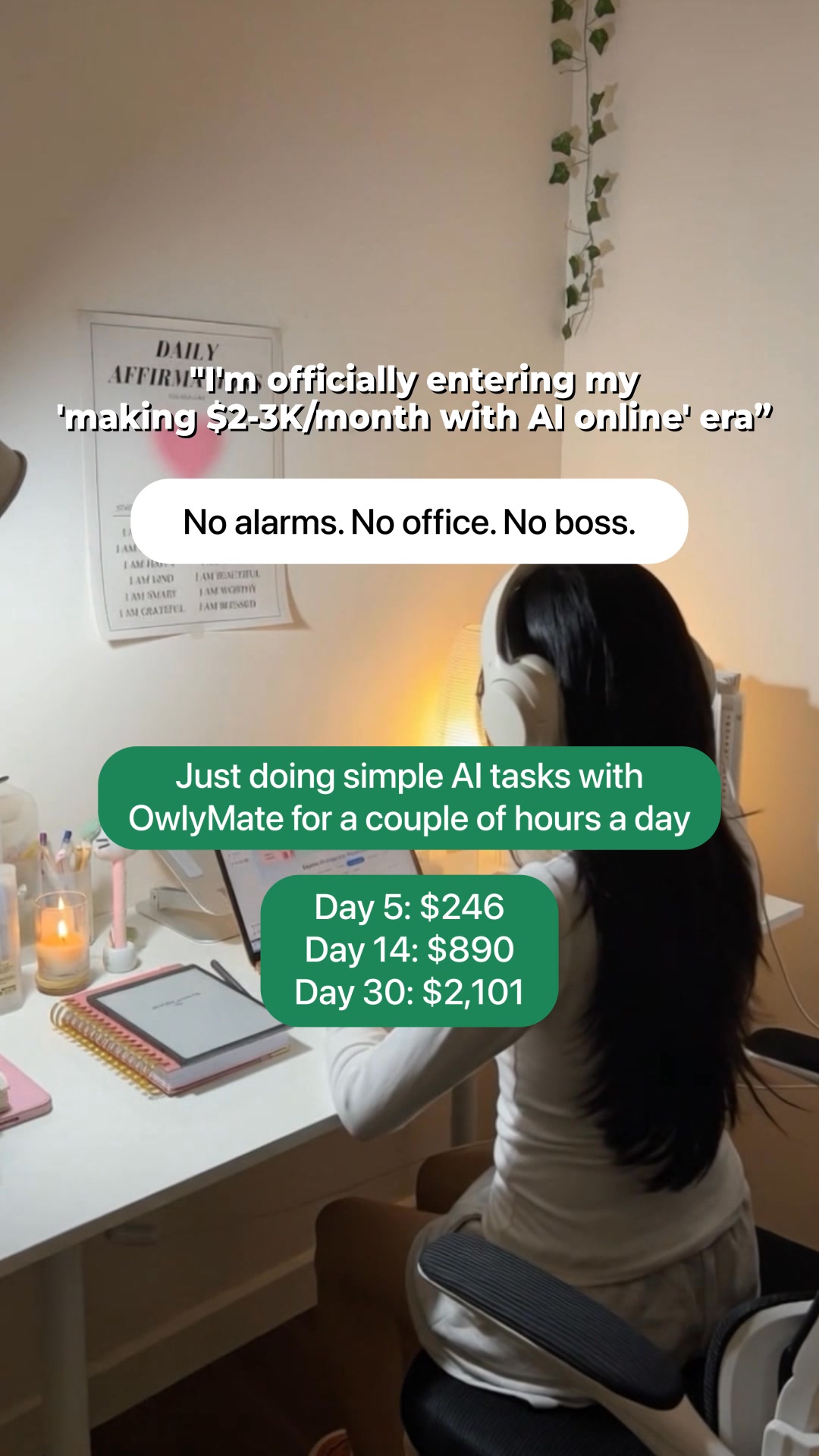 Owlymate ad creative, May 2026
