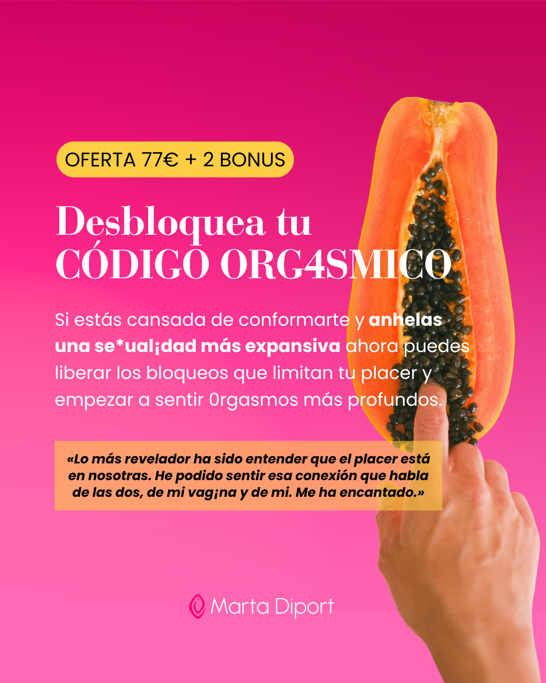 MartaDiport ad creative, July 2026
