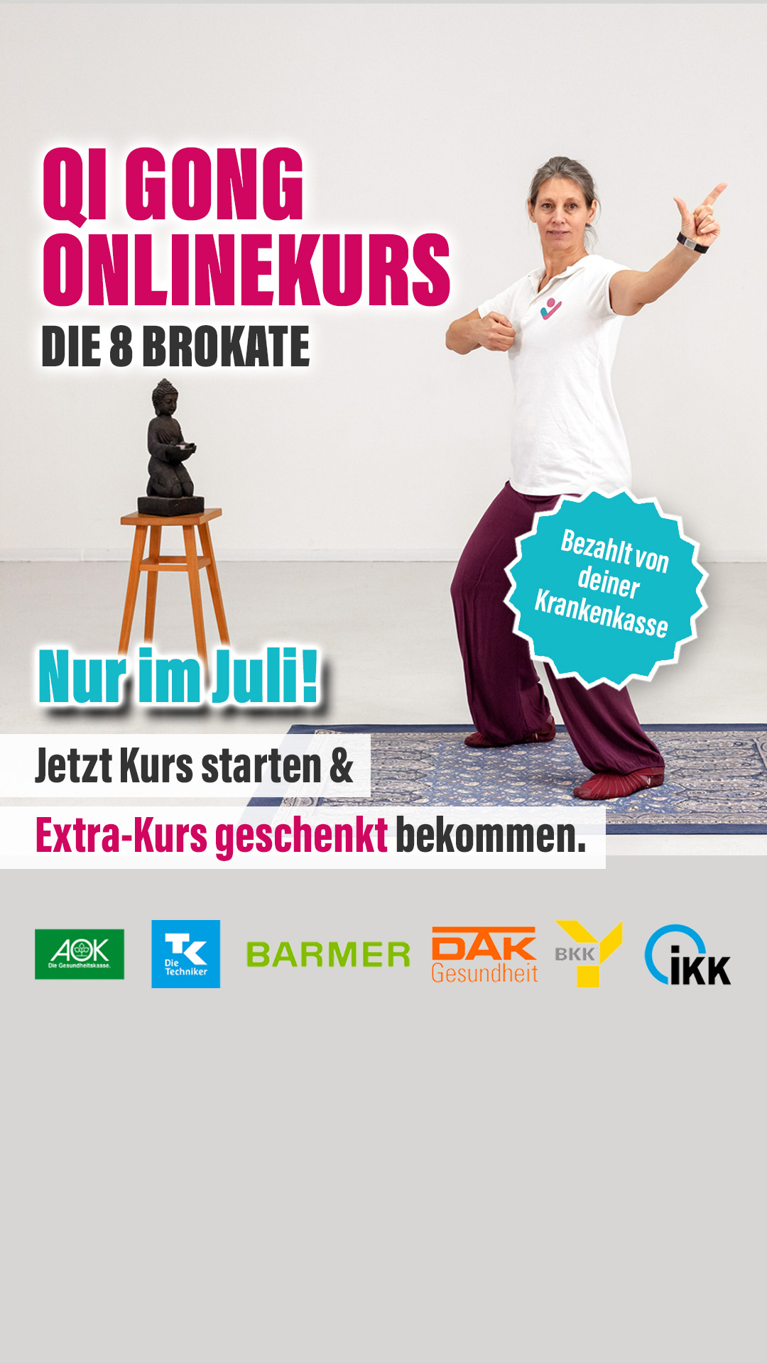 Gesundheitskurs.de ad creative, July 2026